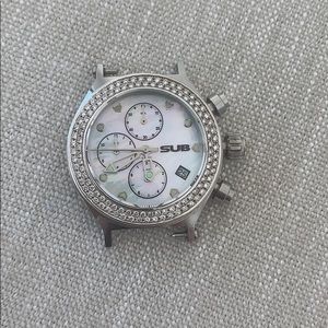 Diamond Bezel Sub Chrono Marine Watch
